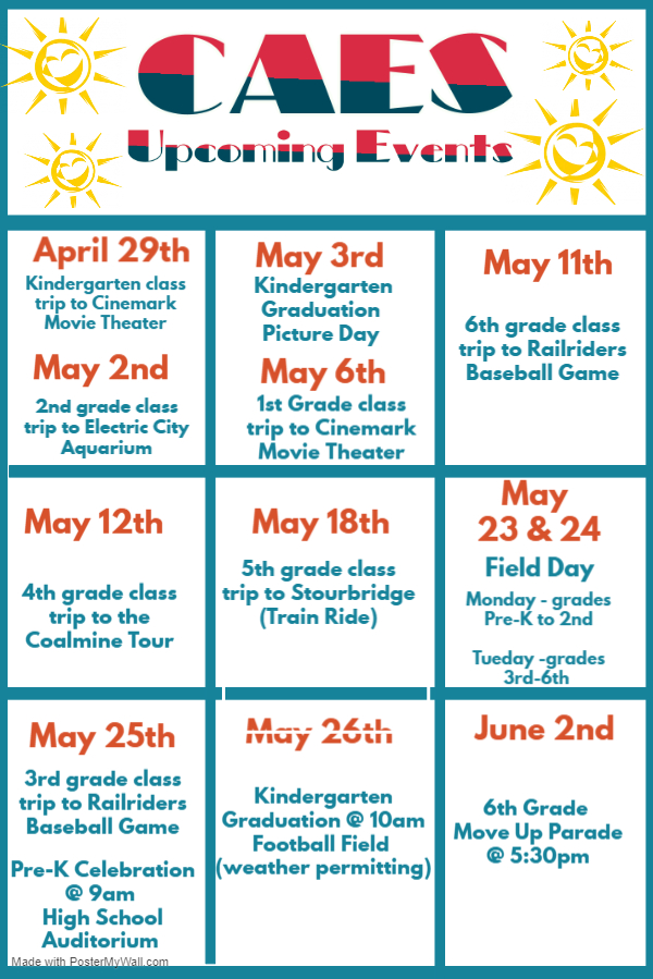  Upcoming Events Calendar Carbondale Area School District