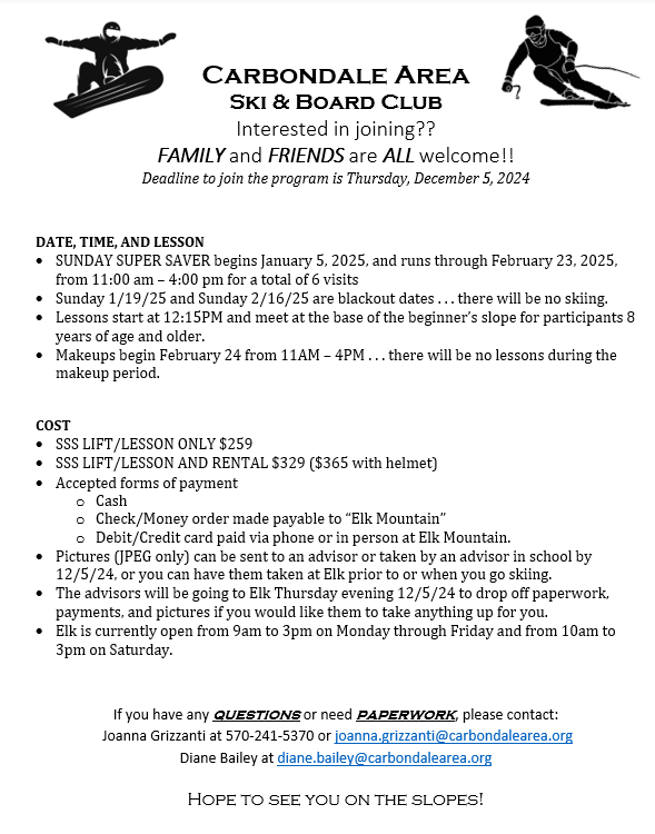 You are currently viewing Carbondale Area Ski and Board Club Information