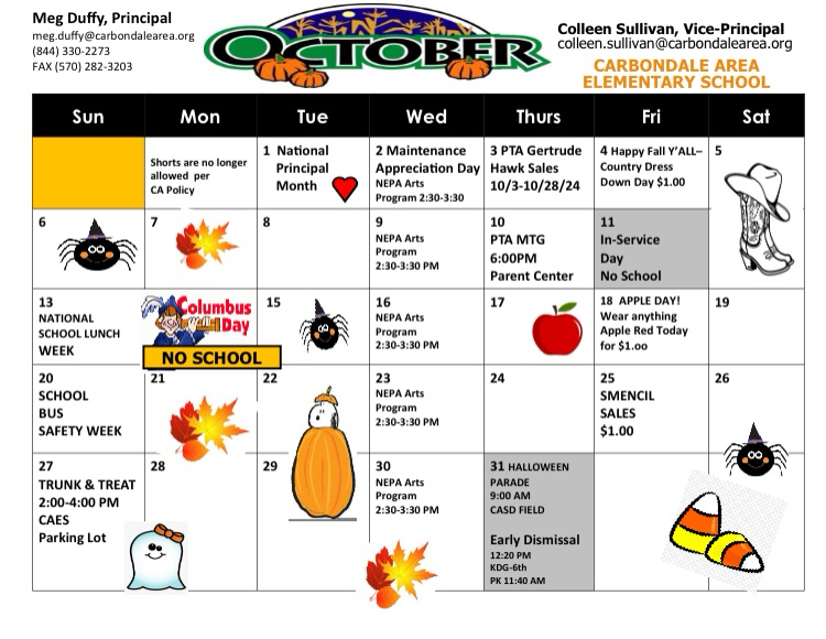 Read more about the article CAES October Calendar