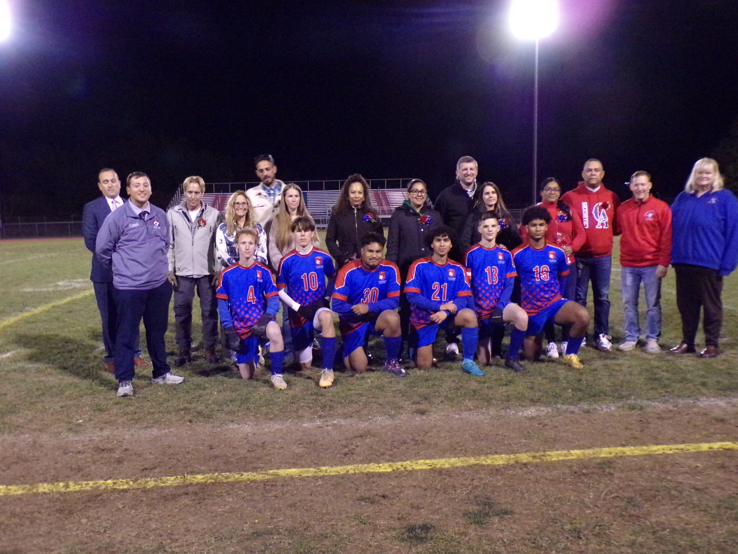 Read more about the article Carbondale Area Honors Charger Soccer Seniors at Annual Senior-Parent Recognition Night