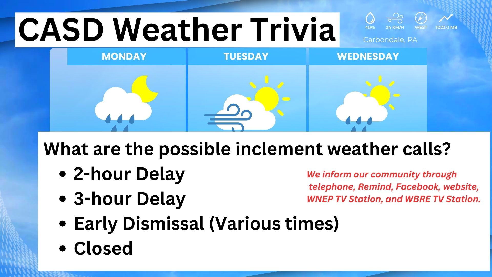 Read more about the article Weather Reminders