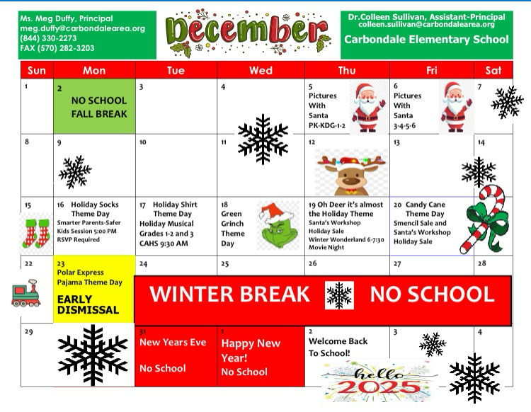 Read more about the article CAES December Calendar