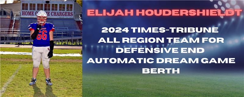 You are currently viewing Elijah Houdershieldt Named 2024 Times-Tribune All Region Football Team