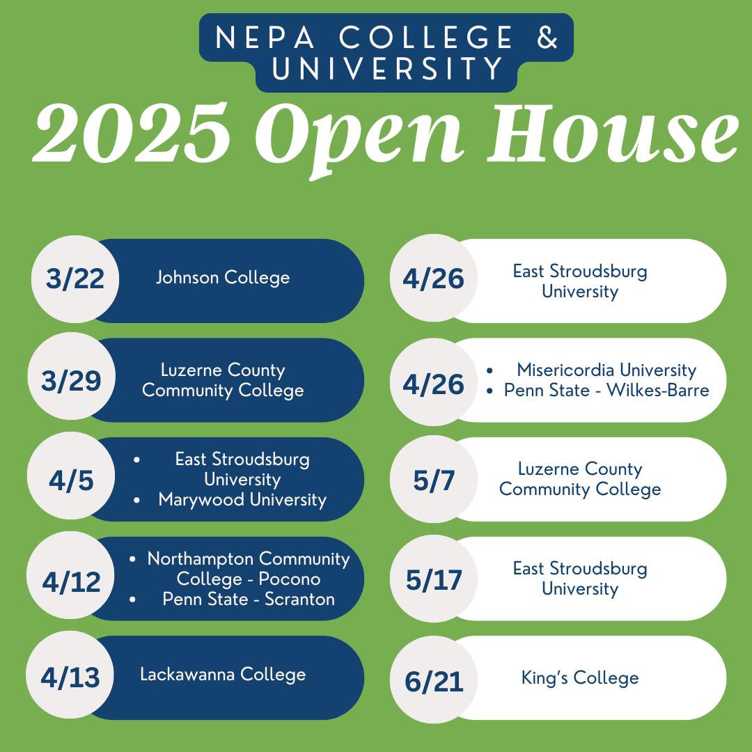 Read more about the article Spring 2025 NEPA College and University Open Houses