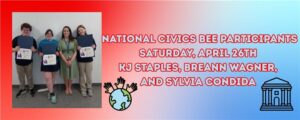 Read more about the article Charger Students Participate in National Civics Bee