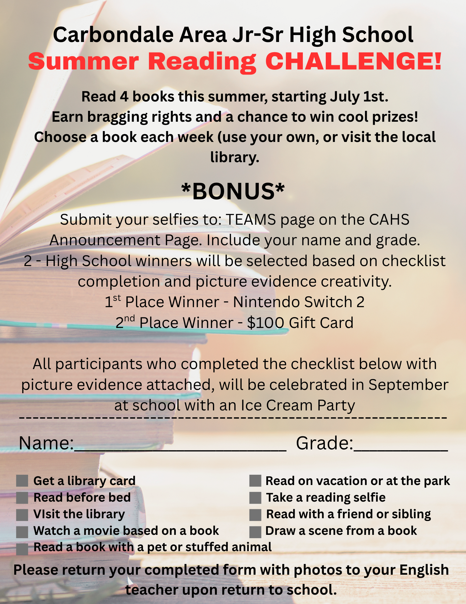 You are currently viewing High School Summer Reading Challenge